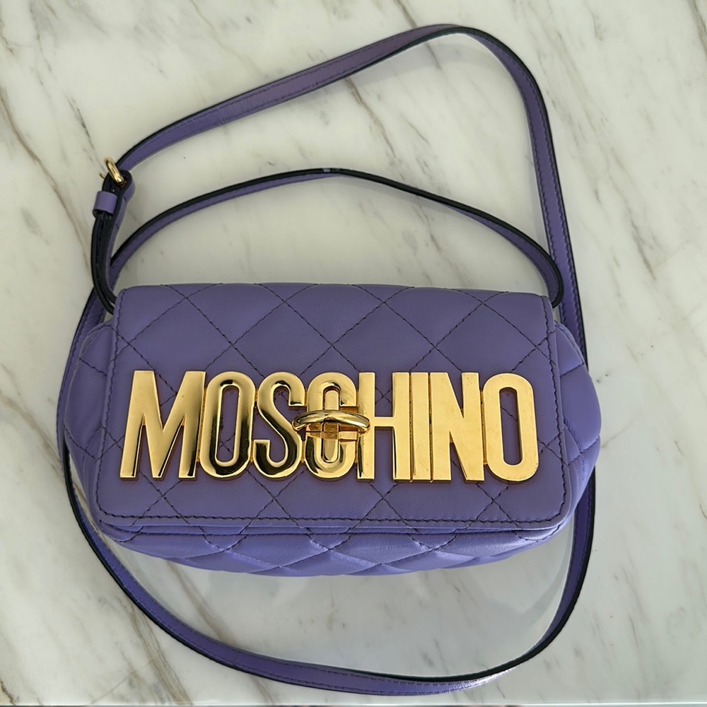 Moschino Mini Purple Bag